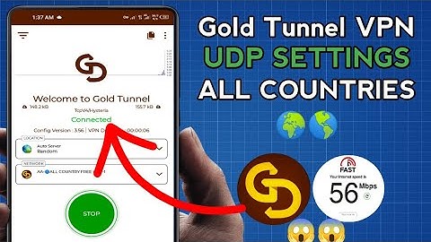 How To Setup Gold Tunnel VPN with all country UDP Settings for Secure Browsing