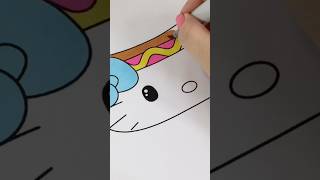 Coloring Sanrio Hello Kitty Hot Dog #coloring #sanrio #hellokitty #hotdog