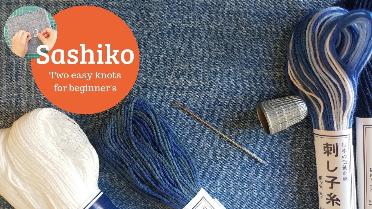 How to easily thread a needle for sashiko｜The loop technique