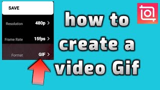 how to create a video Gif with inShot video editor app screenshot 5