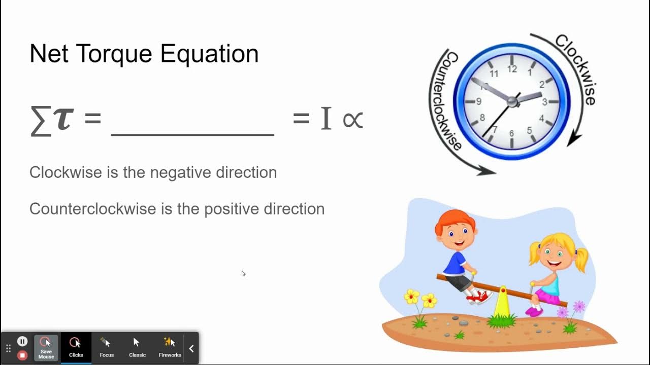 Torque Lecture Part 2 Equations and Teeter Totter Examples YouTube
