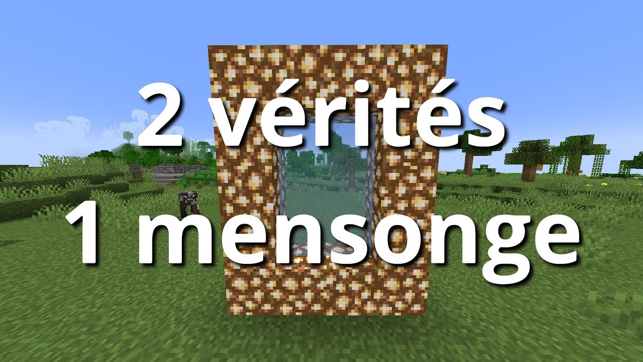 2 vérités et un mensonge dans Minecraft - YouTube