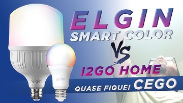 Elgin Smart Color 30W x I2Go Home - Lâmpada Inteligente RGB - Unboxing e Comparativo