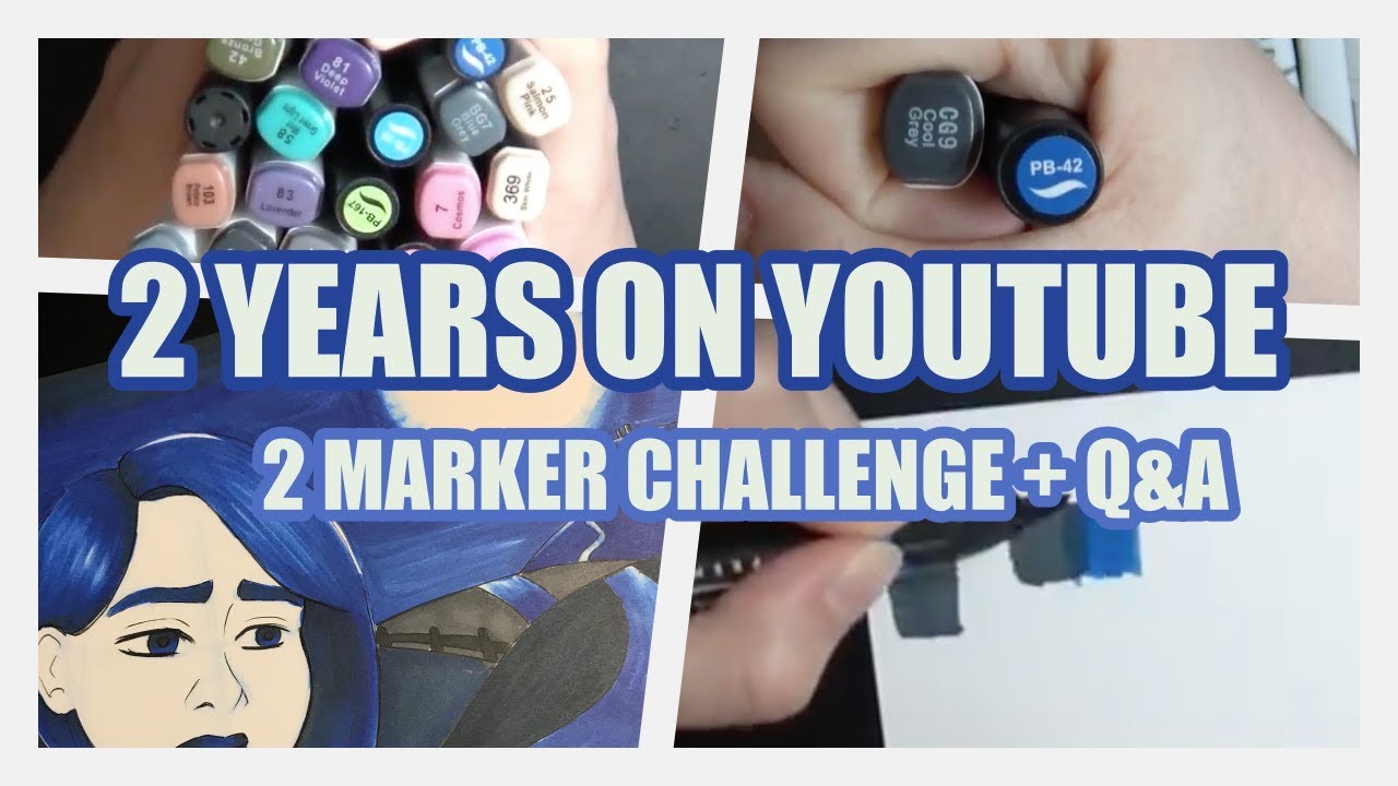 Celebrating 2 YEARS ON YOUTUBE | 2 Marker Challenge + Q&A camera iphone 8 plus apk