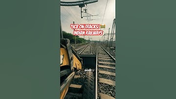 🚧 “JCB on Indian Rail Tracks! Unbelievable #train #trainlovers #highspeedtrain