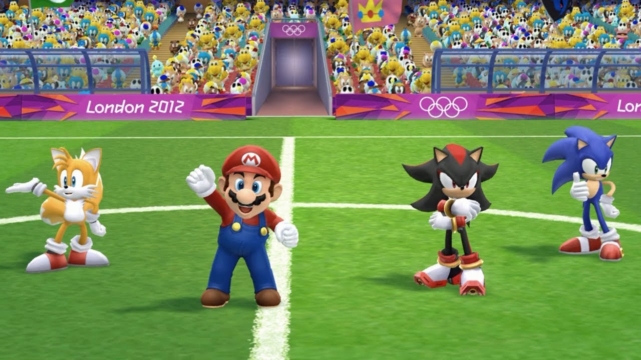 Mario & Sonic At London 2012 Olympic Games Football Part 32 Team Mario