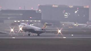 Trade Air Fokker F100 takeoff from Vienna Airport