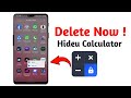 How to Delete Hide u Calculator App | How to Uninstall/Remove Calculator app