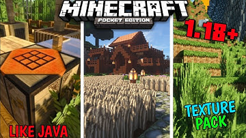 Mcpe 1.18+ [Texture Pack ! ] • No Lag - Supports 1/4 gb ram - No Clickbait ! 💯