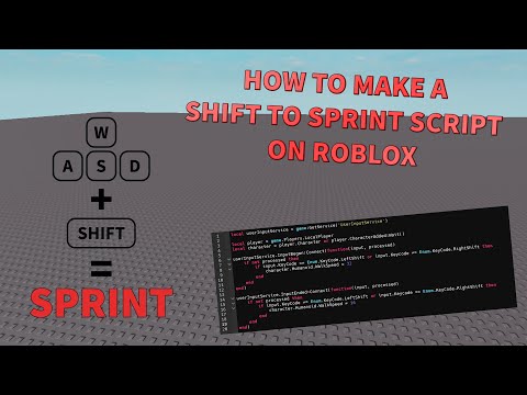 How To Make A Sprint Script On Roblox Scripting Tutorial Youtube - speedrun roblox shift to sprint script