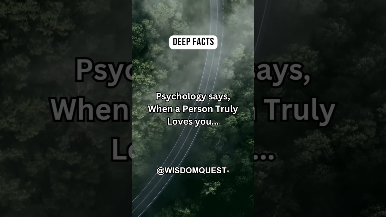 Understanding The Signs When A Person Truly Loves You Shorts Deep Subscribe