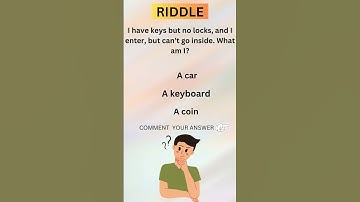 I Have Keys but No Locks #riddles #motivation #youtubeshorts