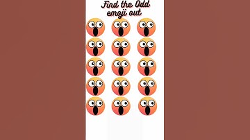 Find the Odd emoji out||Memory test challenge #shortvideo #puzzle