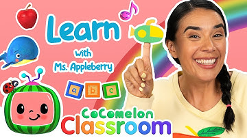Educational Videos with Ms. Appleberry | Learn Colors, Letters & Numbers | CoComelon Classroom