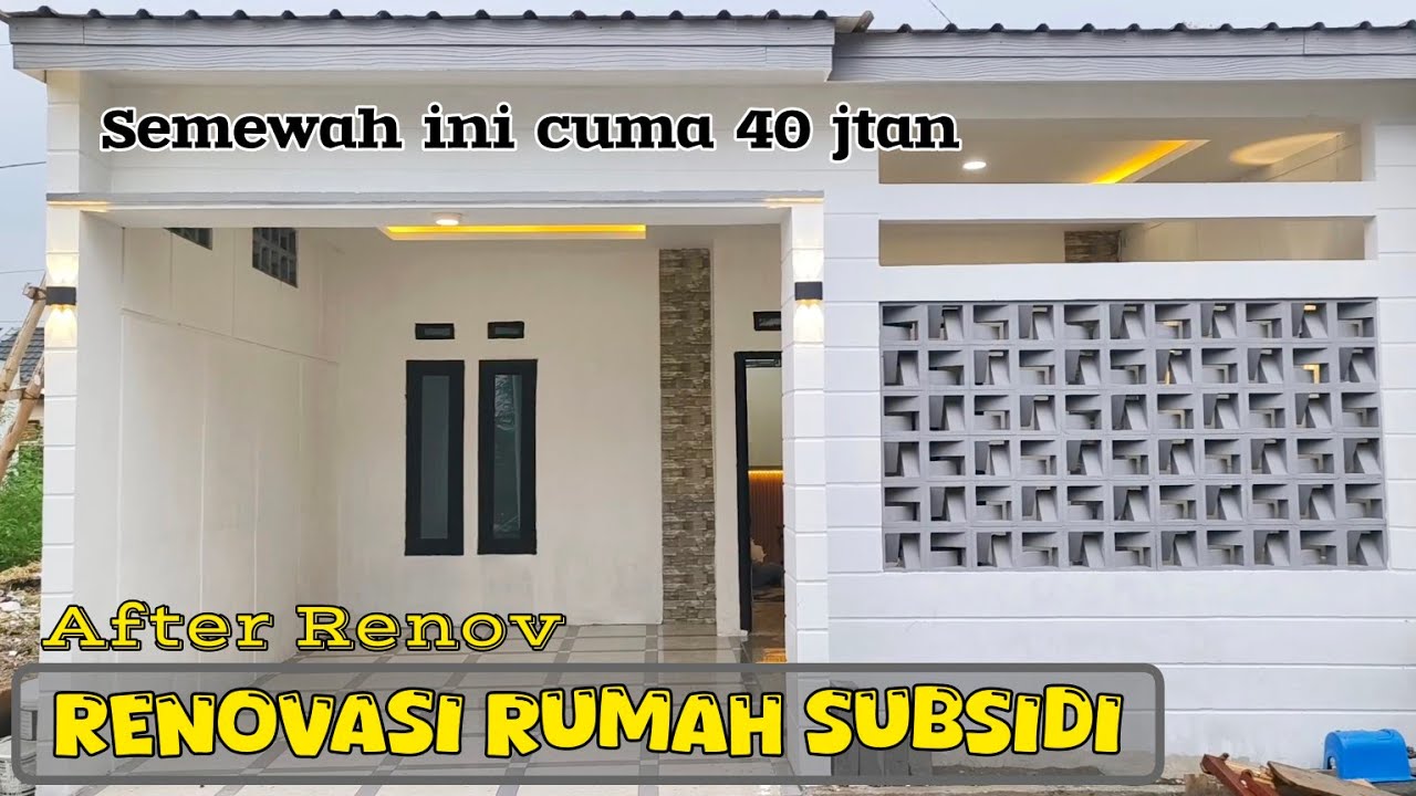 Renovasi Rumah Subsidi Teras Minimalis. Rumah Subsidi Bisa Gini?! Renovasi Total Bikin Bengong!