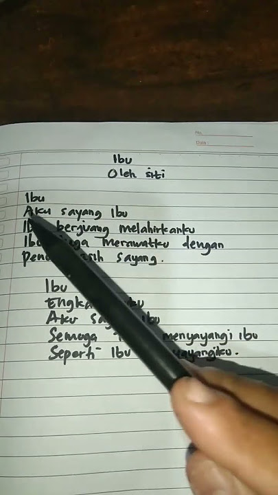 Puisi buat Ibu tersayang#puisi#short