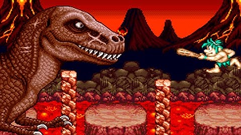 Joe & Mac 2 (SNES) All Bosses (No Damage)