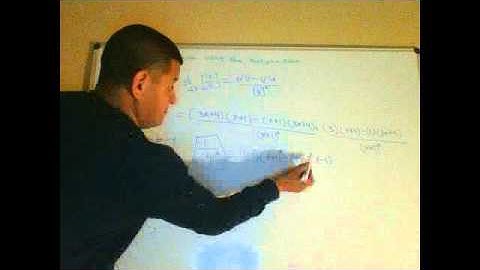 using the quotient rule to find the second derivative of function