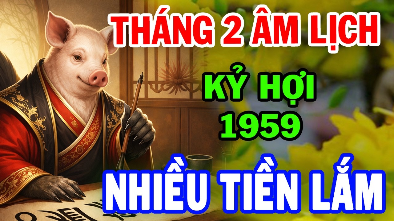 Chúc Mừng KỶ HỢI 1959 Thần Tài Ban Phúc, Tiền Bạc Ùn Ùn Đổ Về Nhà, Giàu Có bậc nhất Tháng 2 ÂL
