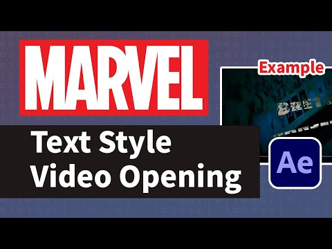Make A Marvel Style Opening Video With Adobe After Effects