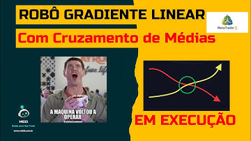 🚀Robô Gradiente Linear com cruzamento de médias Execução | MT05