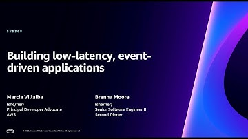 AWS re:Invent 2023 - Building low-latency, event-driven applications (SVS308)
