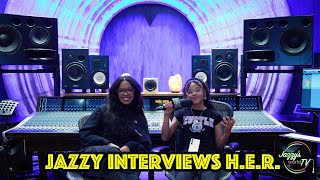 H.E.R. talks starting her career at 9 yrs old, changes in R&B, & acting role as a Disney princess