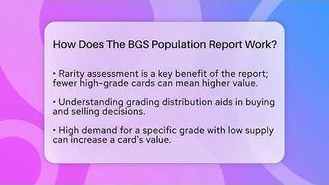 How Does The BGS Population Report Work? - The Memorabilia Zone