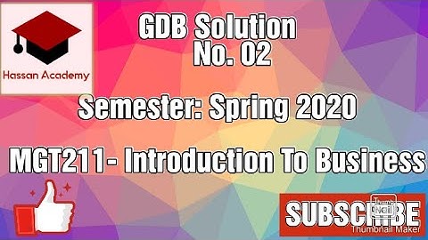 MGT211 GDB 2 Solution 2020 ll Hassan Academy ||
