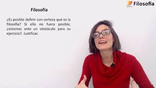 5 - Filosofía. ¿Qué es la filosofía?