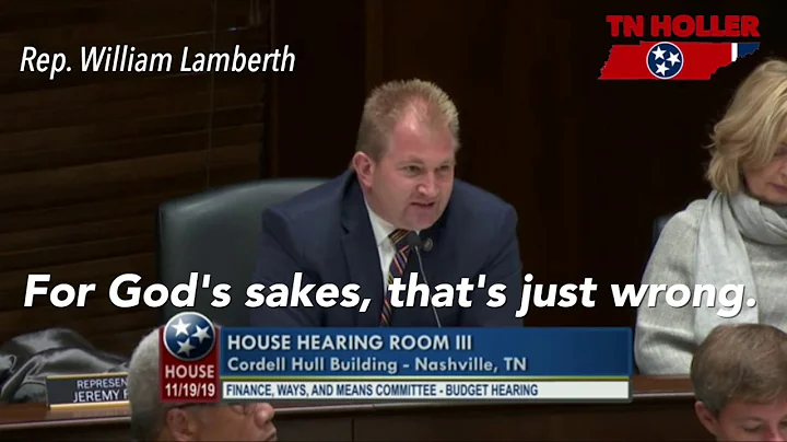 TN GOP Majority Leader Rep. William Lamberth Makes...