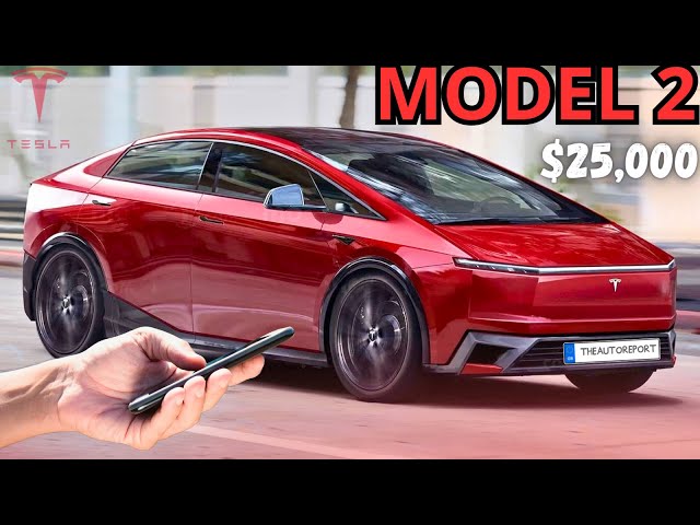 Tesla Model 2 New Rendering: 5-Door Compact and Higher Driving