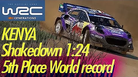 World Record 5th Place  in WRC Generations | Kenya Shakedown | Ford Puma