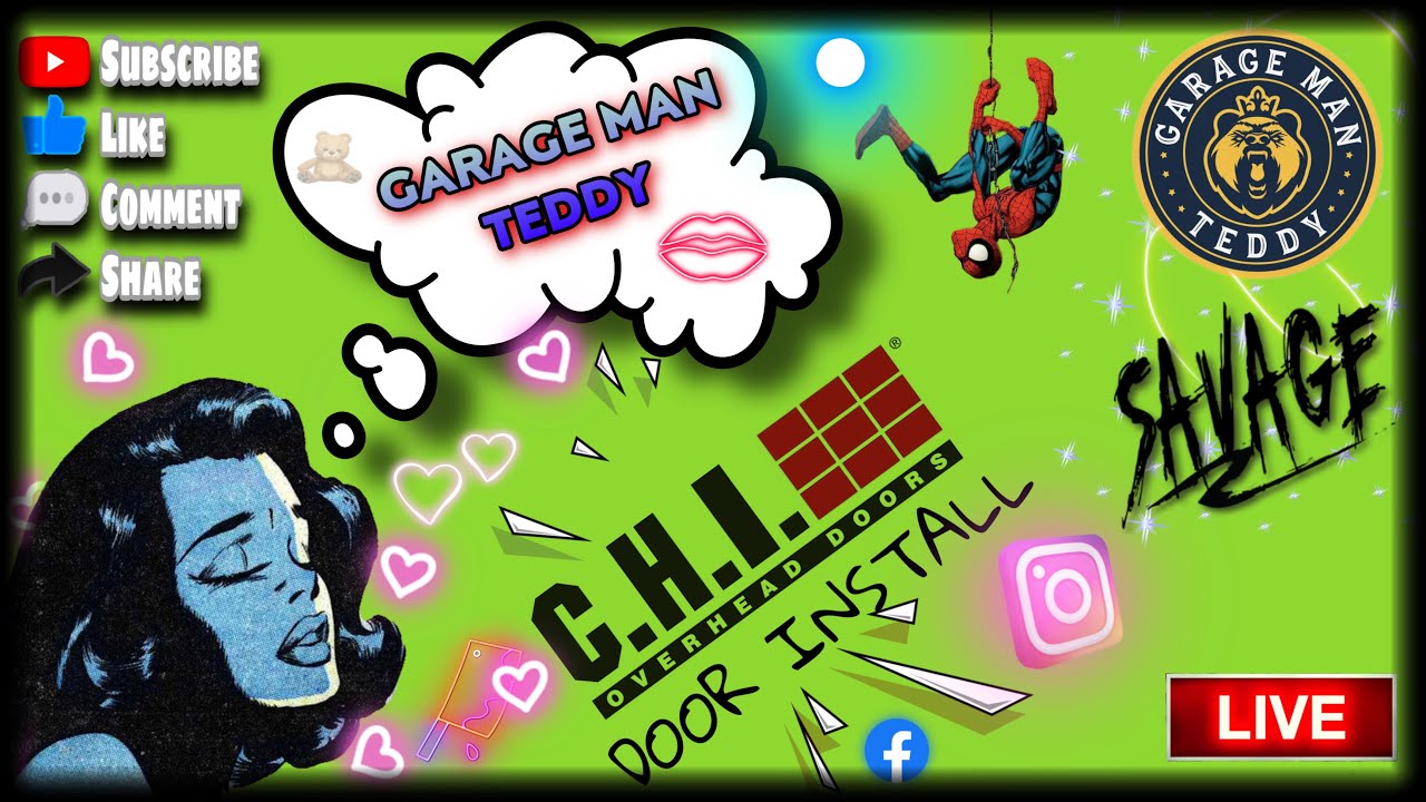 Beautiful C.H.I Garage door Cedar Oak Plank install 