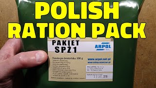 Polish MRE / emergency ration taste test