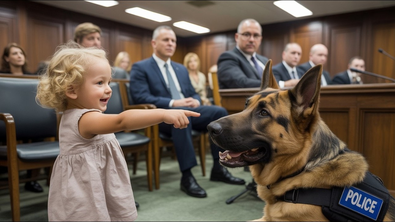 In the Courtroom, a 3-Year-Old Girl Points at a Police Dog and Says Two Words — No One Was Ready