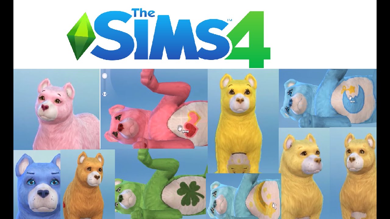 Sims 4: Creating the Care Bears in CAS - YouTube