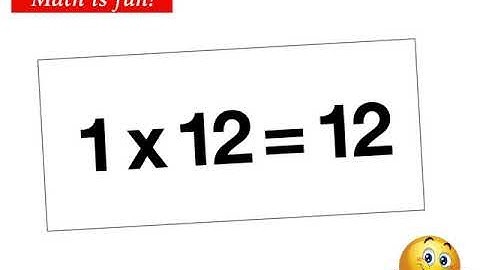 Multiplication Tables - 1 Times Tables - How to Multiply By 1 - Math Flashcards - Homeschool Math