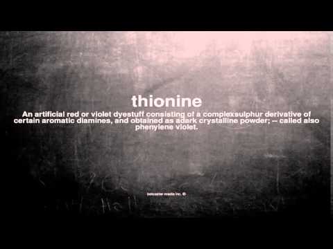 What does thionine
