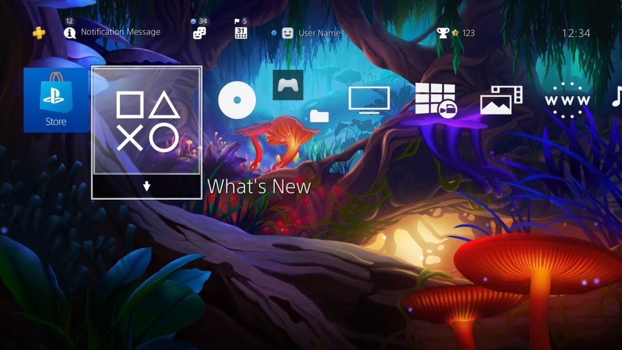 Deep Magic Forest - PS4 Dynamic Theme