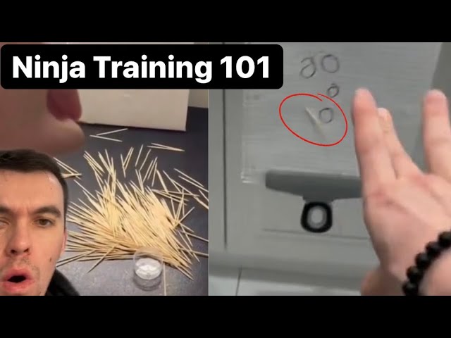 How To Powerfully Flick A ToothPick  (Ninja method) 🥷 class=