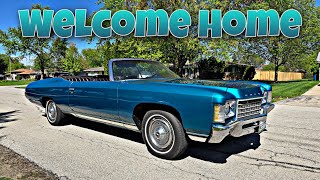 Taking delivery of my new Donk 1971 Chevy Impala convertible
