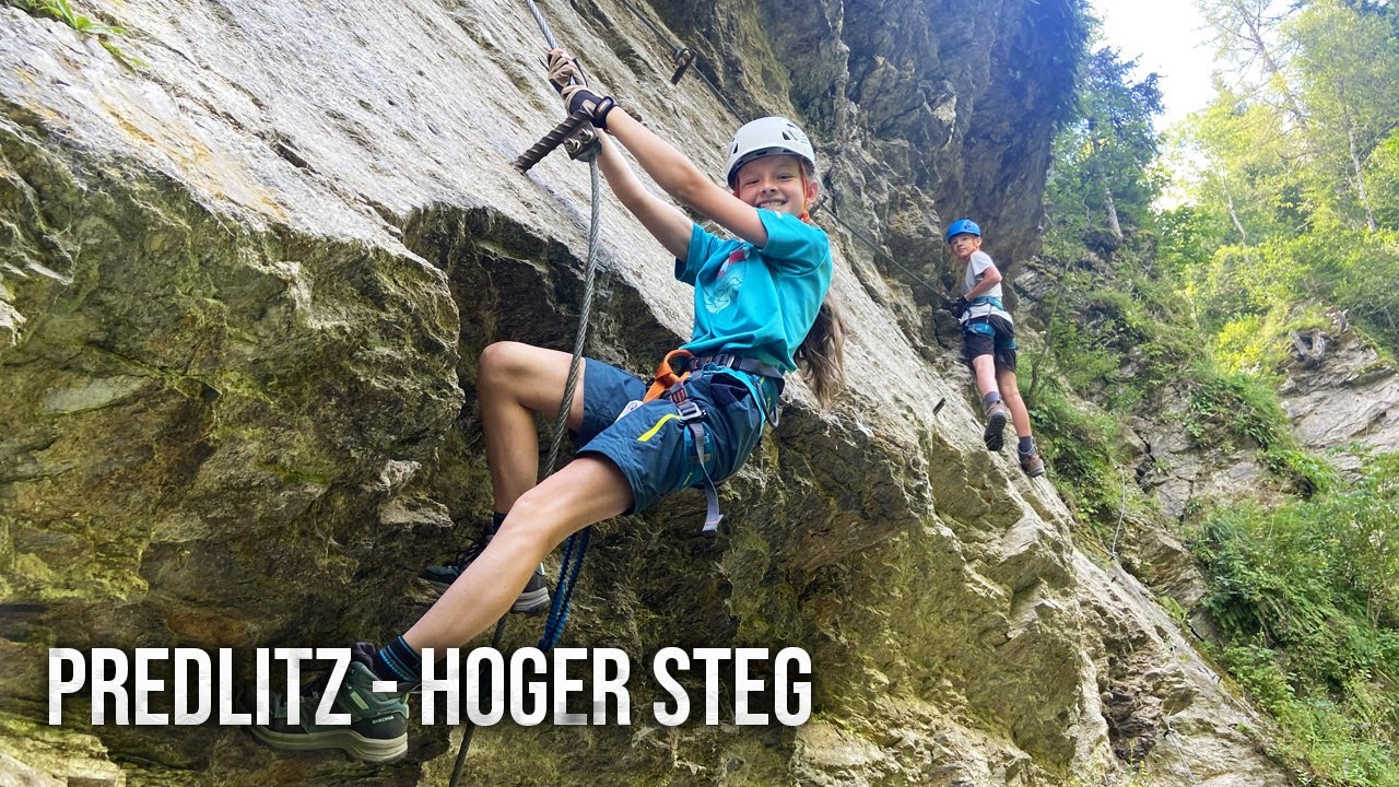 Hoher Steg Klettersteig in Predlitz with kids | Steiermark (Styria) - Austria