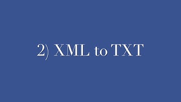 XML Conversion