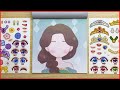 Hình dán mắt, mũi, miệng cho gương mặt búp bê - Make A Face Sticker Book (Chim Xinh channel)