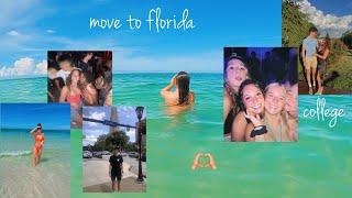 move to florida + college dorm tour