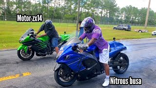 Nitrous Hayabusa vs Stock zx14