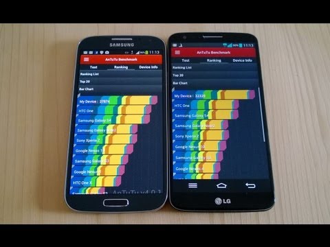 Benchmarks: LG G2 vs Samsung Galaxy S4 english