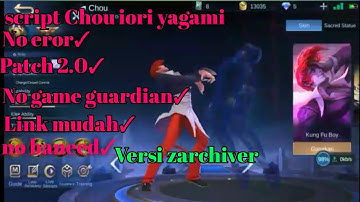 Script skin Chou iori yagami Versi Zarchiver 2.0 new update