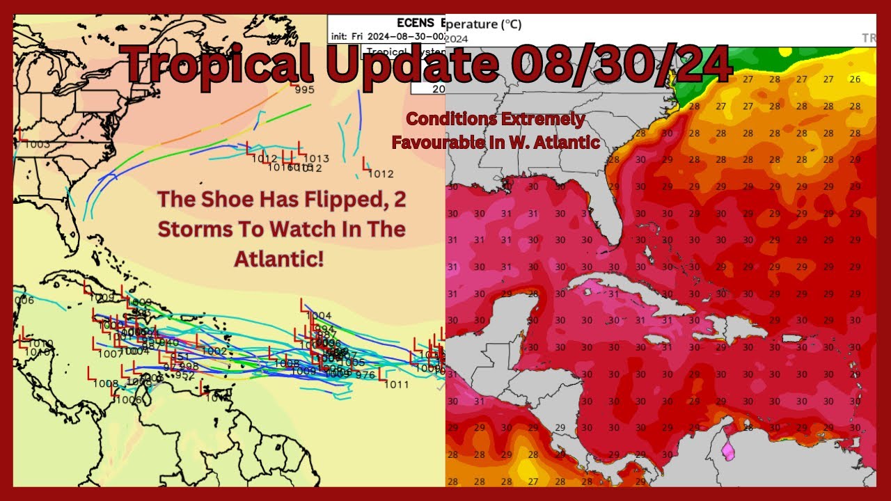 Tropical Update 8/30/24 Two Areas of Interest In The Atlantic! One ...